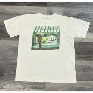 Vintage y2k 2000s Anvil A Box of Bears Childrens Book White Mens L Graphic Tee
